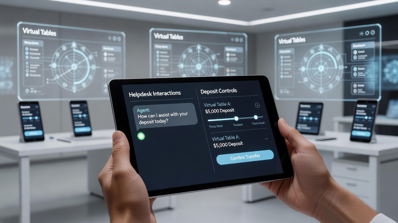 Technical diagram of API connections between customer support systems and deposit control features on mobile betting platforms
