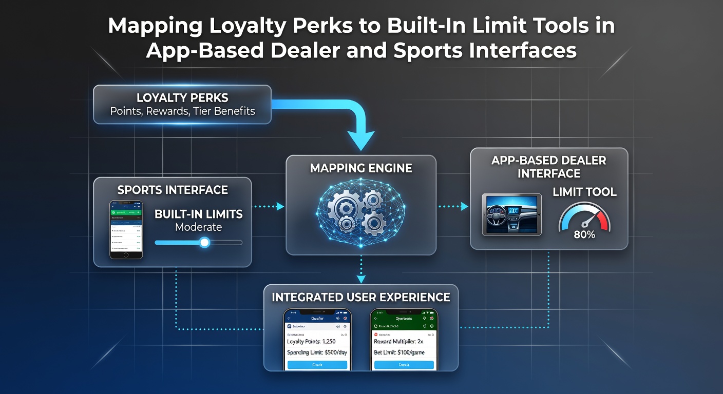 App interface showing loyalty rewards dashboard integrated with spending limit settings for live dealer and sports betting sessions