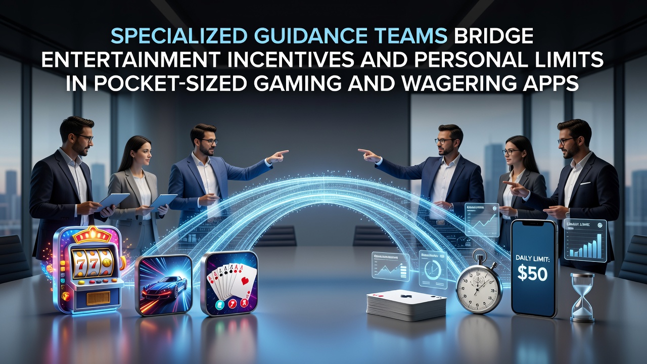 Mobile gaming app dashboard displaying integrated guidance tools alongside reward incentives and spending limit options