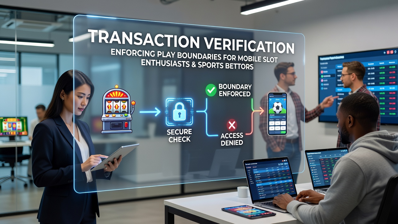 Mobile slot and sports betting apps displaying transaction verification screens with deposit limit settings