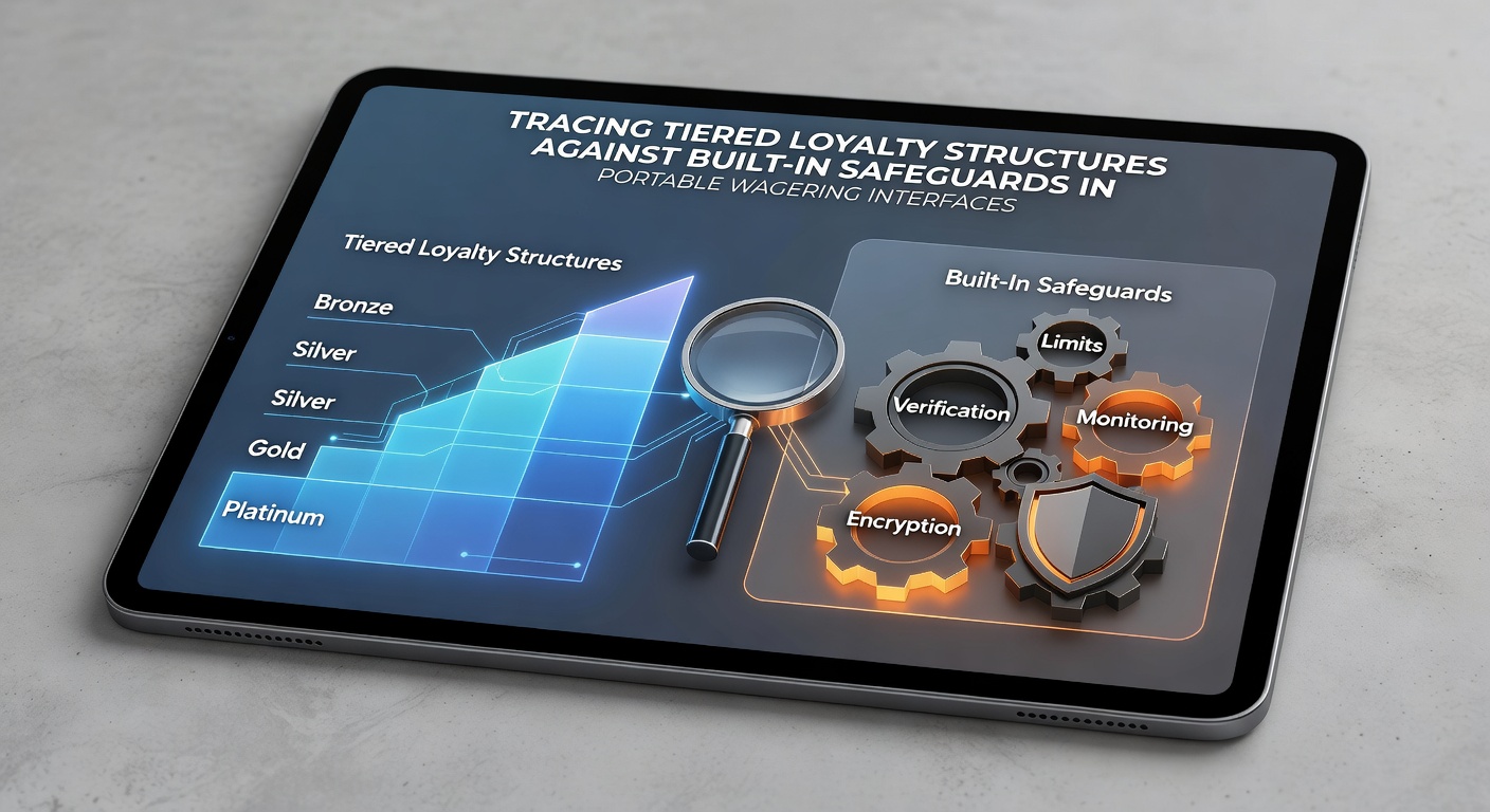 Mobile wagering app interface showing loyalty tier progression alongside responsible gaming tools