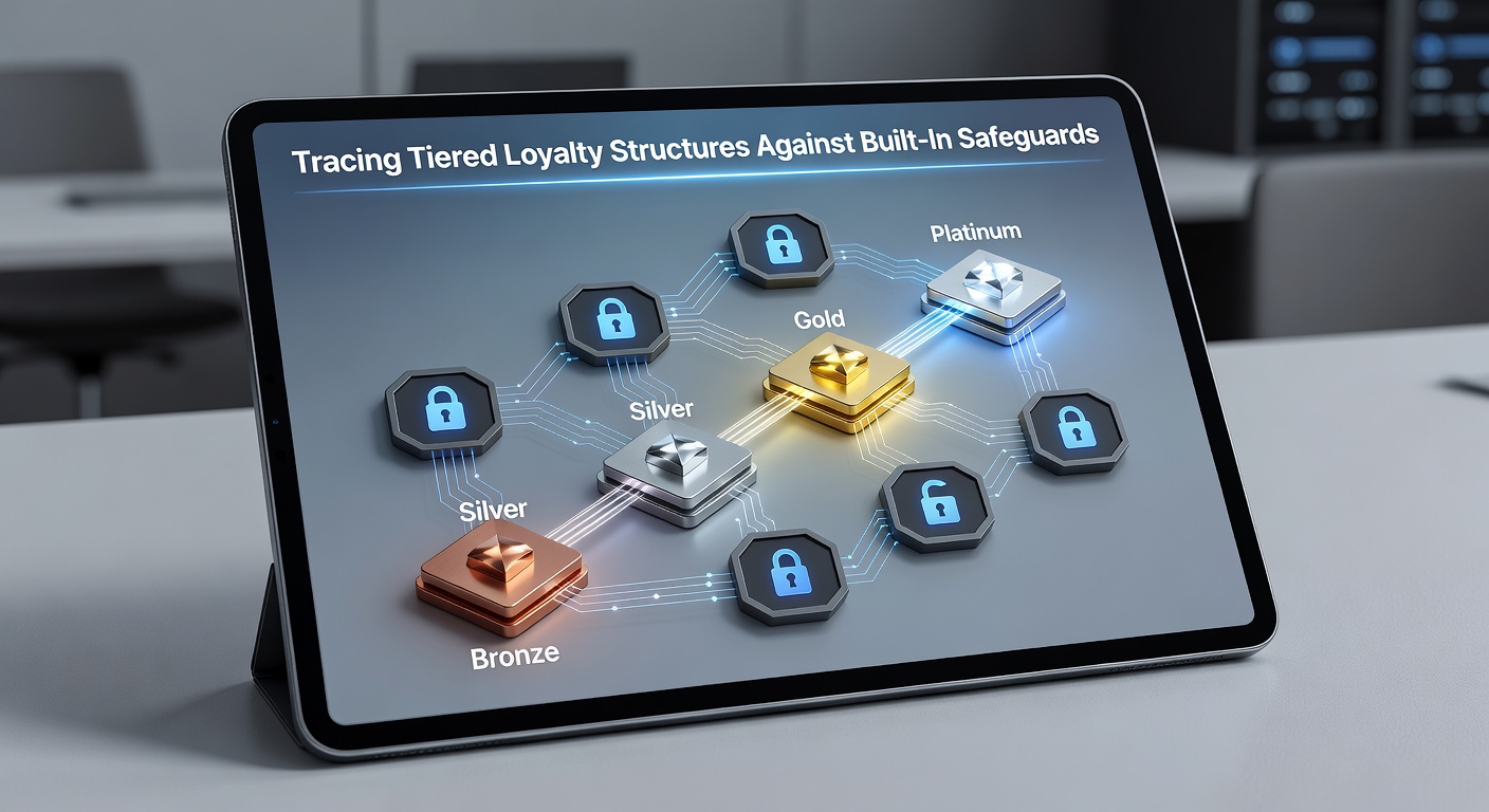 User dashboard displaying loyalty tier benefits next to active spending limit settings on a mobile screen